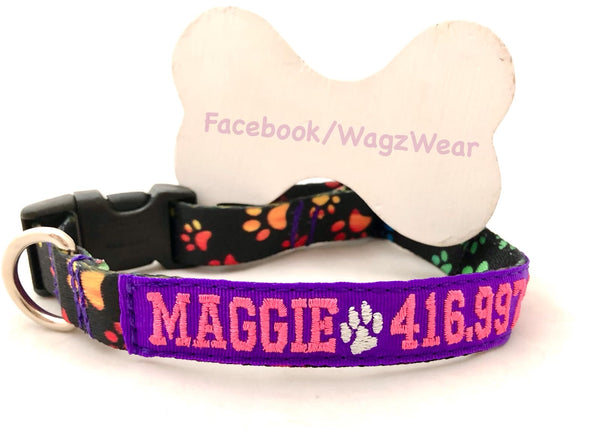 Pink clemson shop dog collar