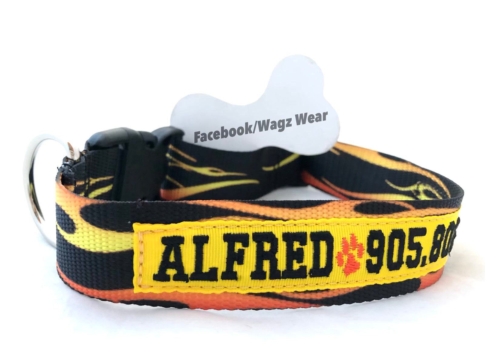 Black and 2024 yellow dog collar